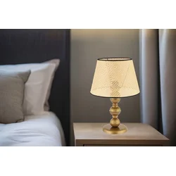 Opviq Stona lampa 300 Hazeran, 60 W, 45 cm, Krem