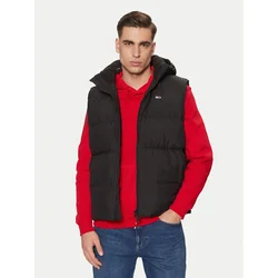 Tommy Jeans Brezrokavnik Essential  črna