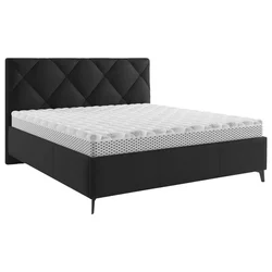 Boxxx OBLAZINJENA POSTELJA 160 cm x 200 cm , tekstil črna