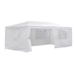 OUTDORLIFE BaA!tenski paviljon 3x6m GAZEBO Metal i Poliester Bela