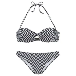 JETTE Bikini  črna / bela