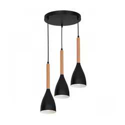 Okrugli luster na sajli MUZA 3xE27/60W/230V