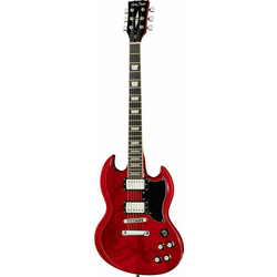Električna gitara Harley Benton - DC-580 CH Vintage, crvena