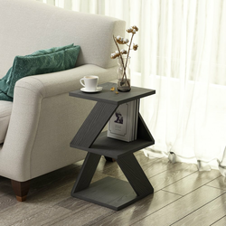 HANAH HOME Pomoćni stočić Albeni Black Wooden