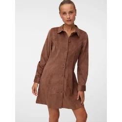 VERO MODA Dolga srajca VMSANNE čokolada