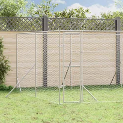 Vanjski kavez za pse srebrni 8 x 12 x 2 m od pocinčanog čelika