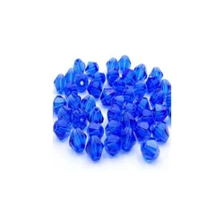 Kristalna perla romb 4 mm tamno plava