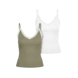 Urban Classics Top oliva / bela