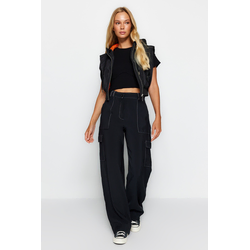 Ženske pantalone Trendyol Contrast Stitch