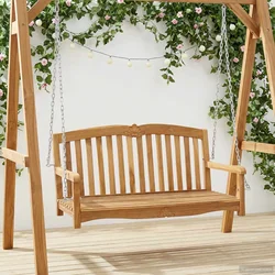 Ljuljačka Prirodna 114 x 60 x 60,5 cm Čvrsto teak drvo