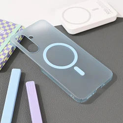Maska za telefon Magsafe Matte PC za Samsung A266B Galaxy A26 5G, Plava