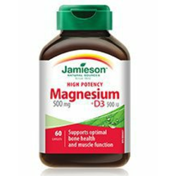 Jamieson Magnezij 500 mg + Vitamin D3, 60 tablet