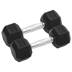 Jednoručni utezi 2 kom 12 kg ukupno lijevano željezo