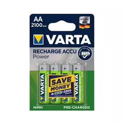 Varta 56706 - 4 kom Punjive baterije ACCU AA NiMH/2100mAh/1,2V