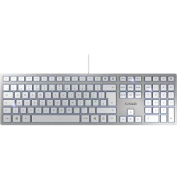Cherry KC-6000 slim tastatura, YU, bela/srebrna ( 2822 )