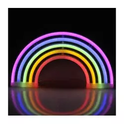 LED neonska zidna dekoracija RAINBOW LED/3W/3xAA USB višebojna
