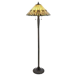 Endon 64192 - Podna lampa Tiffany JAMELIA 2xE27/60W/230V, prečnik 50 cm