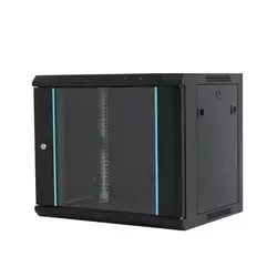 MAXPRO LINE Rack orman nazidni, 9U, 600x600, staklena vrata