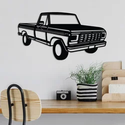 Wallity Zidna dekoracija FORD F-250 Ranger Pickup, 60 x 33 cm, Crna