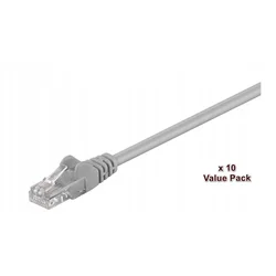 MicroConnect U/UTP CAT5e 1m siv 10 kosov