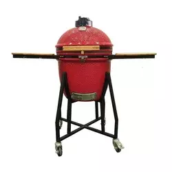 RAMDA-KAMADO ŽAR PATTERN FISH RDEČ fi22, 56cm