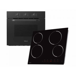 Tesla WG Ugradni set TESLA BO301MB+HV6401MB/65L/60cm/Mechanical control/keramicka ploca/59cm/crna