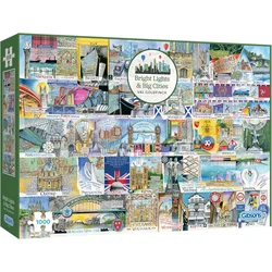 Gibsons Puzzle Svetle luči in velika mesta 1000 kosov
