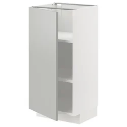 METOD Podni element s policama, bela/Havstorp svetlosiva, 40x37 cm