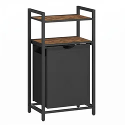 Songmics Košara za perilo 50x33x92 cm rjava