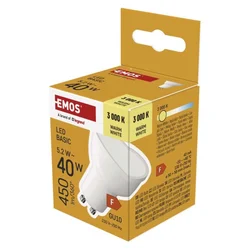 LED žarnica Basic MR16/GU10/5,2 W (40 W)/450 lm/Toplo bel