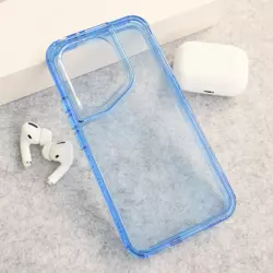 Maska Color Transparent za Honor 400 plava