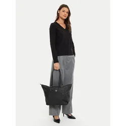 Ročna torba Tommy Hilfiger Poppy Th Tote AW0AW15639 Črna