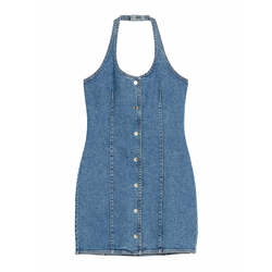 Bershka Obleka, modra