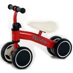 Balans Bicikl Bez Pedala Balance Bike 4 točka Točkonja crveni CLP004-3A