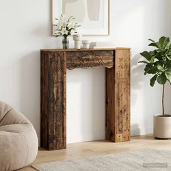 Okvir za kamin Staro drvo 102 x 20 x 102 cm Konstruirano drvo
