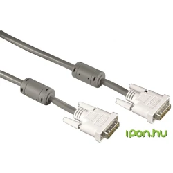 AV Kabl DVI (muški) na DVI (muški) 1.8 M, sa filterom protiv šuma, srebrni, HAMA 45077