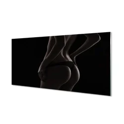 tulup.si Slika na steklu Žensko telo 100x50 cm 2 obešalnika