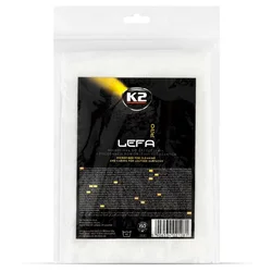 Mikrofiber krpa Lefa Pro za kožu automobila 40x40cm 340g/m2 bela K2