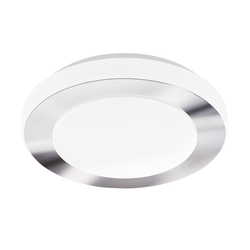 Eglo Carpi plafonjera/1, Led, 11w, 950lm, ip44, prečnik 300, hrom/bela