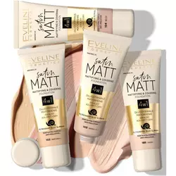 EVELINE - SATIN MATT MATTIFYING - Tečni puder 30ml