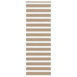 Zebra zavjesa Pješčano smeđa 70x230 cm Širina tkanine 65,9 cm Poliester