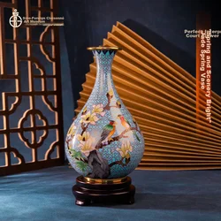 Sino-foreign Enamel Gallery Vaza Proleće, Plava