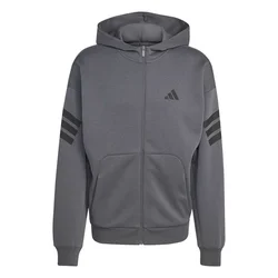 Adidas Muški duks sa rajsferšlusom M Fi 3S Fz KD5232, Sivi