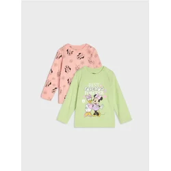 Sinsay - Pamučna majica 2 pack Disney - svetlo maslinasta