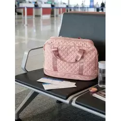 Sinsay - Prošivena putna torba sa ručkama - pastelno roze