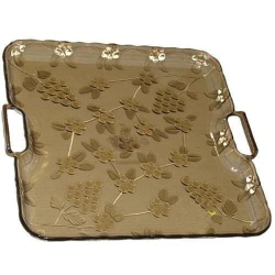 Kristalni pladenj 30x30cm imitacija stekla plastika