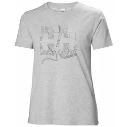 Helly Hansen W HH TECH LOGO T-SHIRT, ženska majica, siva 63192