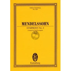 MENDELSSOHN:SYMPHONY NO.4 SCORE
