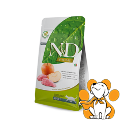 N&D Prime Adult Boar & Apple Recipe 300g, Suva Hrana Za Mačke Za Bolju Probavu