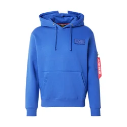 ALPHA INDUSTRIES Majica Red Stripe kraljevo modra/bela